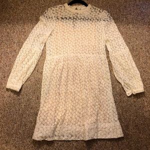 White long sleeved dress